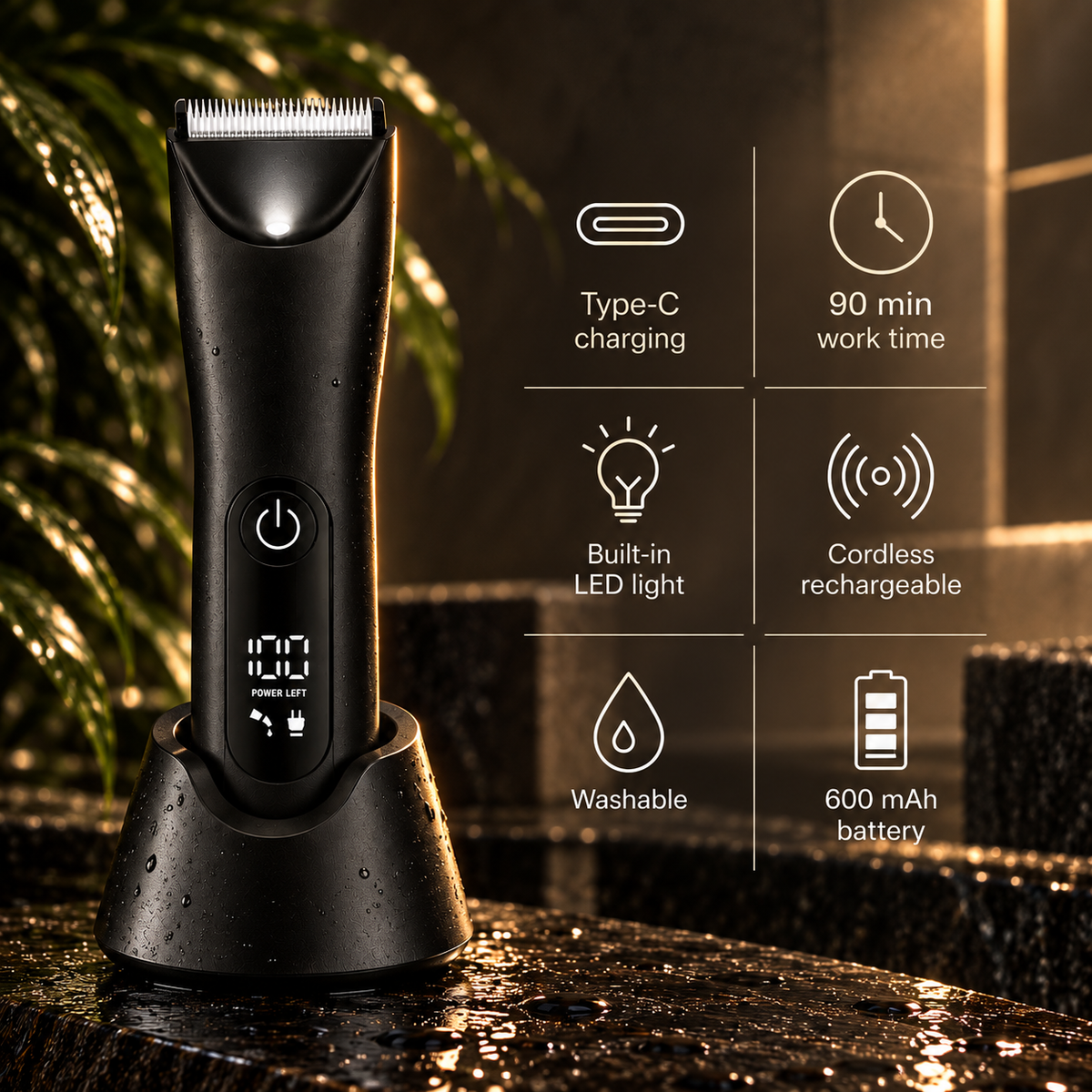 SIILK Men’s Intimate Body Trimmer